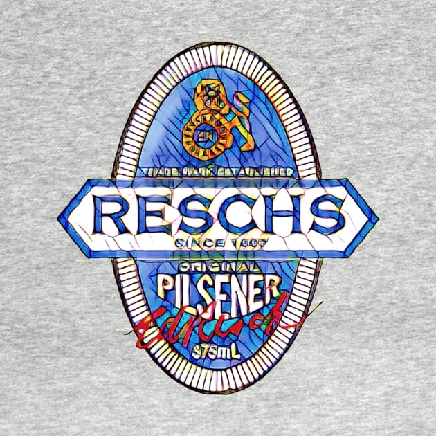 RESCHS PILSENER Beer Label by Simontology